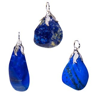 Pendentif pierre gemme lapis lazuli