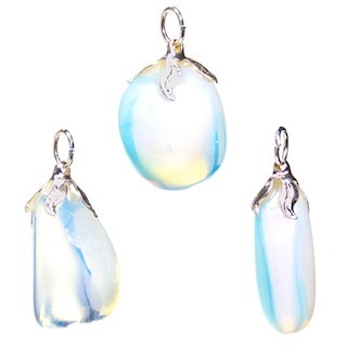 Pendentif pierre gemme opalite